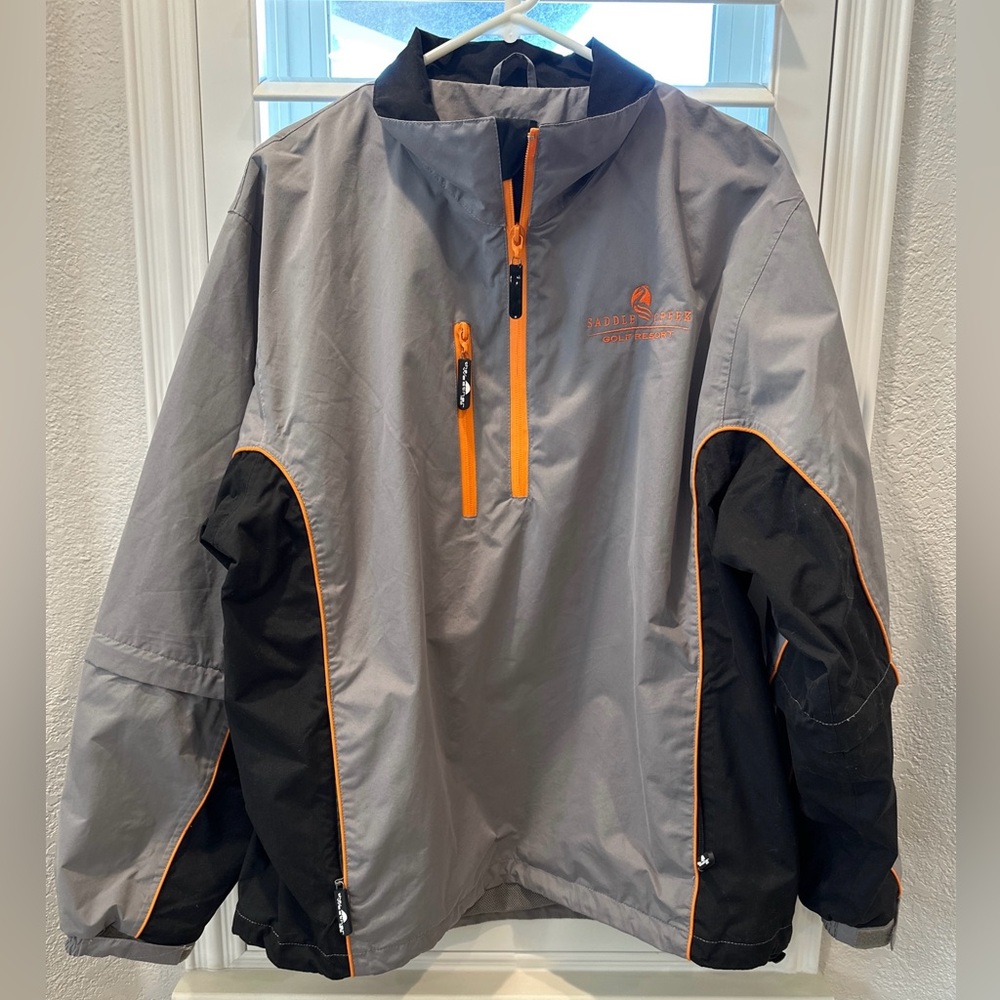 Golf Resort Gray and Orange Jacket